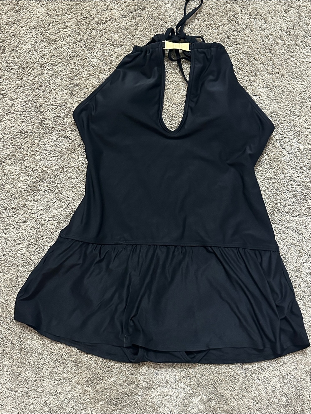 Kate Spade New York Crescent Bay #74 Swimdress - Black - Size XL